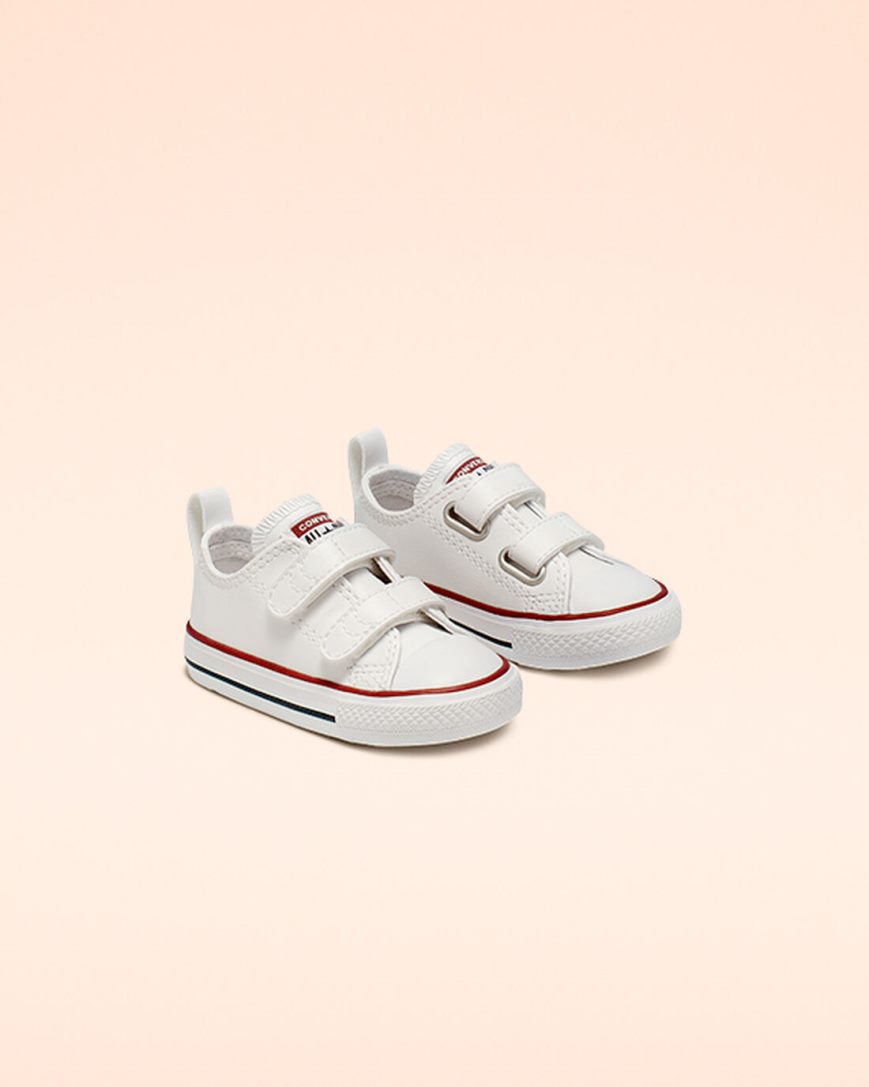 Tenis Converse Chuck Taylor All Star Easy-On Couro Cano Baixo Menina Branco | PT O04019T